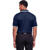 Devon & Jones Men's Navy/White CrownLux Performance Plaited Tipped Polo