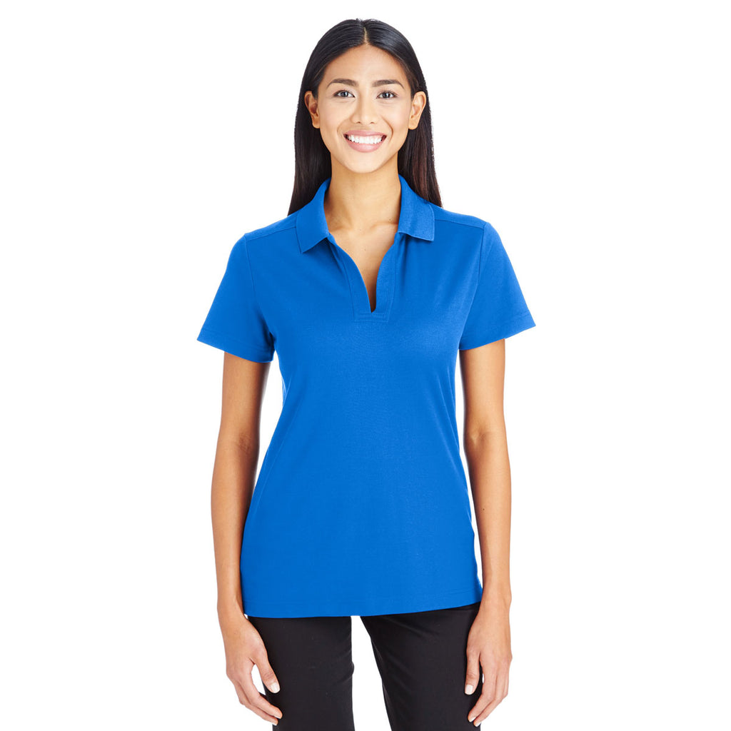 Devon & Jones Women's French Blue CrownLux Performance Polo