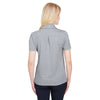 Devon & Jones Women's Grey Heather CrownLux Performance Address Melange Polo