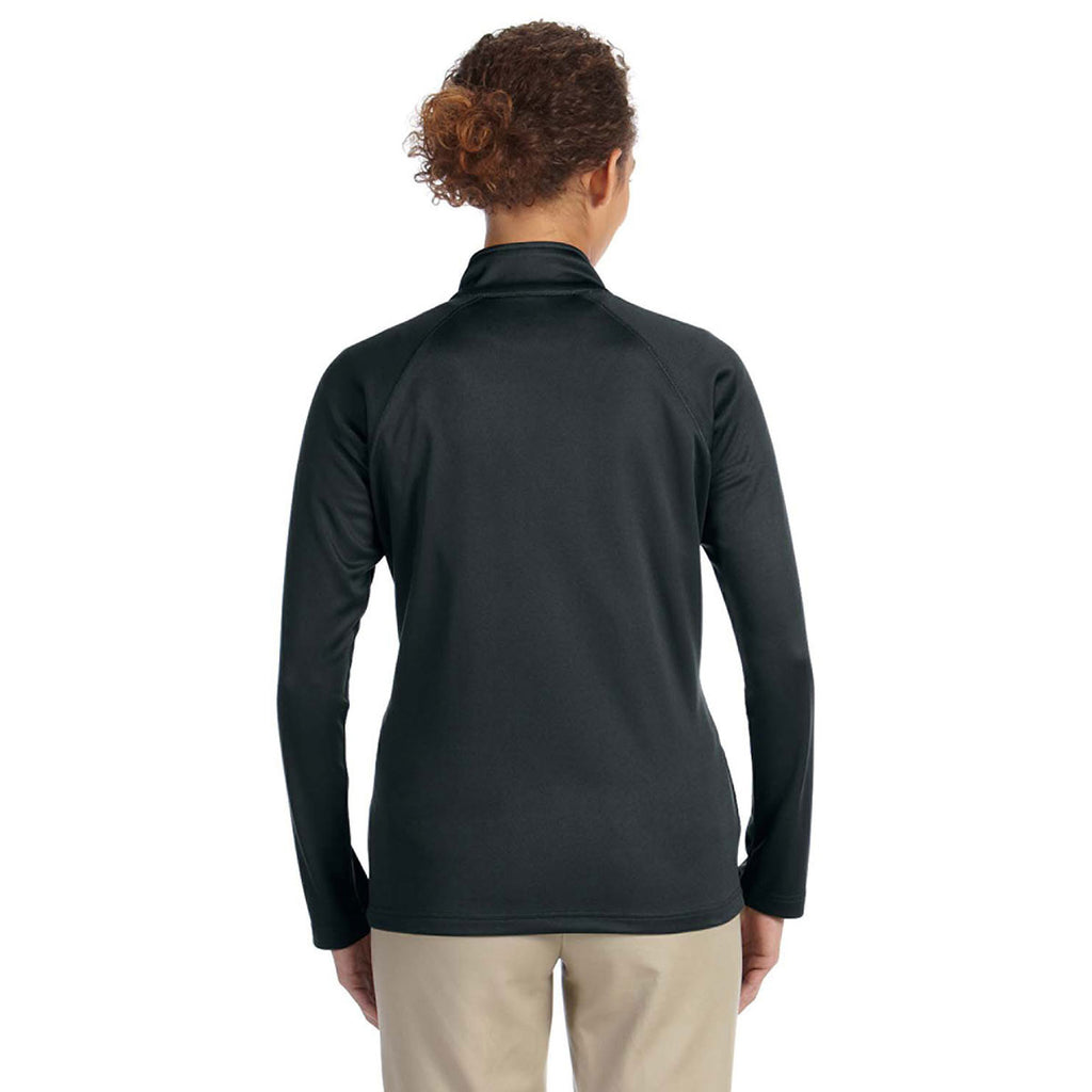 Devon & Jones Women's Black Stretch Tech-Shell Compass Full-Zip