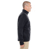 Devon & Jones Men's Black Bristol Full-Zip Sweater Fleece Jacket