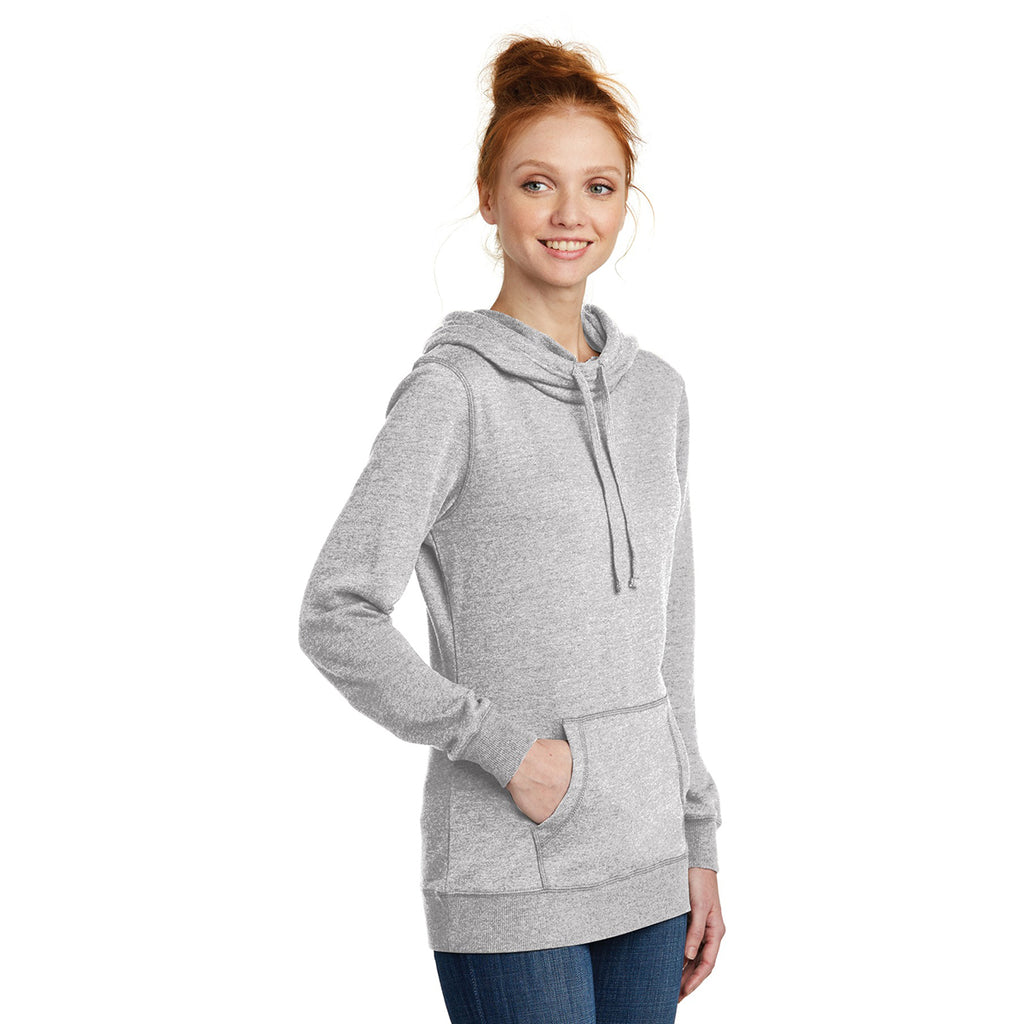 District Women's Heathered Grey Lightweight Fleece Hoodie