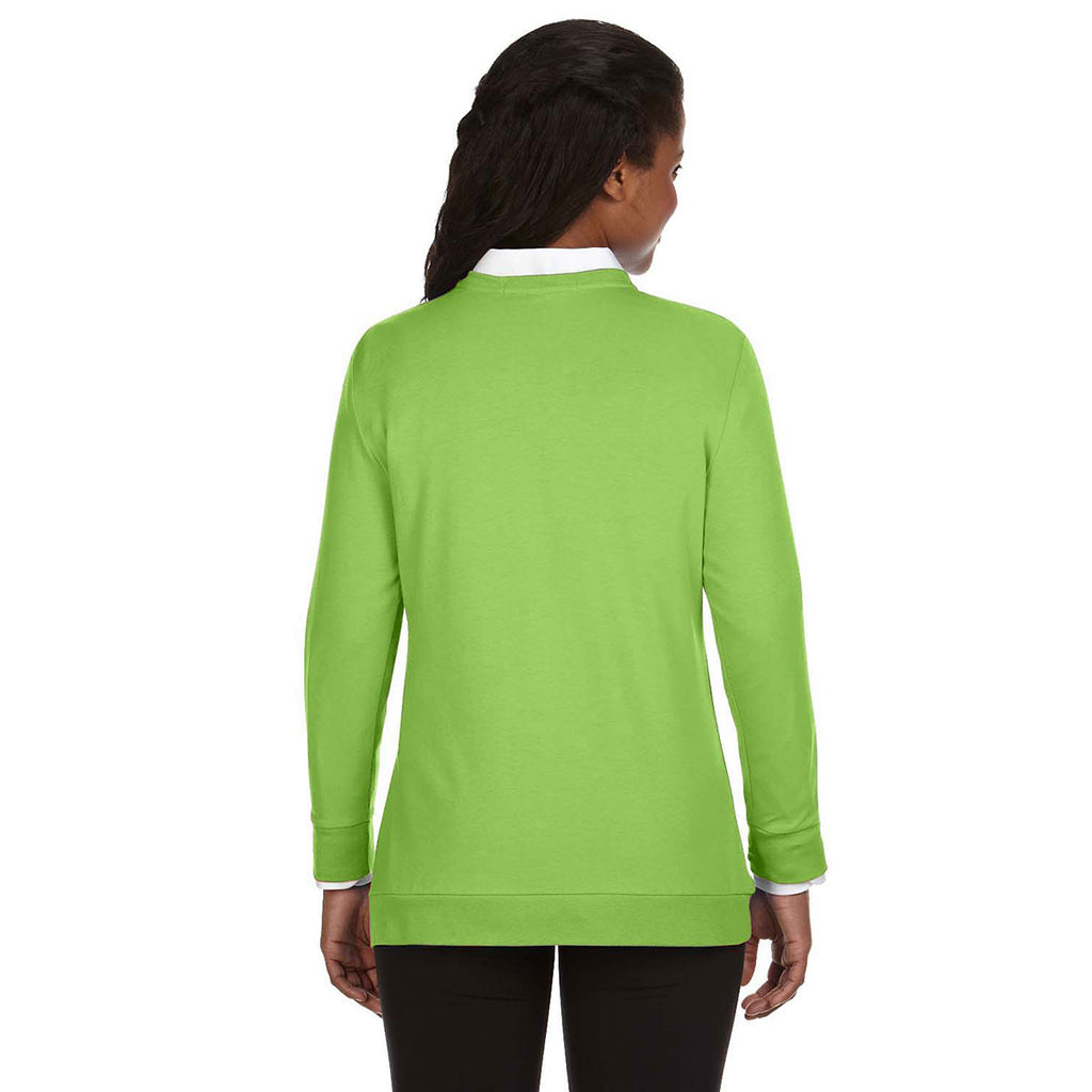 Devon & Jones Women's Lime Perfect Fit Ribbon Cardigan