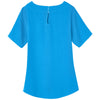 Devon & Jones Women's Ocean Blue Perfect Fit Boat-Neck Blouse