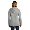 District Women's Heathered Steel Perfect Weight Fleece Full-Zip Hoodie