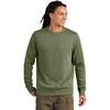 District Men's Olive Drab Green Wash Fleece Crew