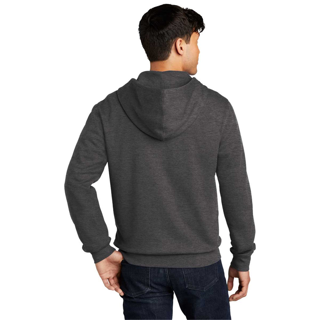 District Men's Heathered Charcoal V.I.T. Fleece Full-Zip Hoodie