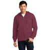 District Men's Plum V.I.T. Fleece Full-Zip Hoodie