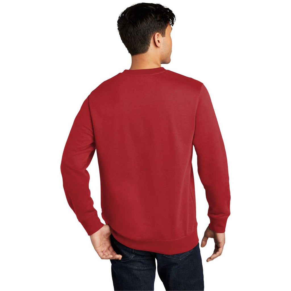 District Men's Classic Red V.I.T. Fleece Crew