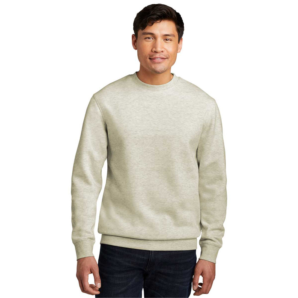 District Men's Oatmeal Heather V.I.T. Fleece Crew