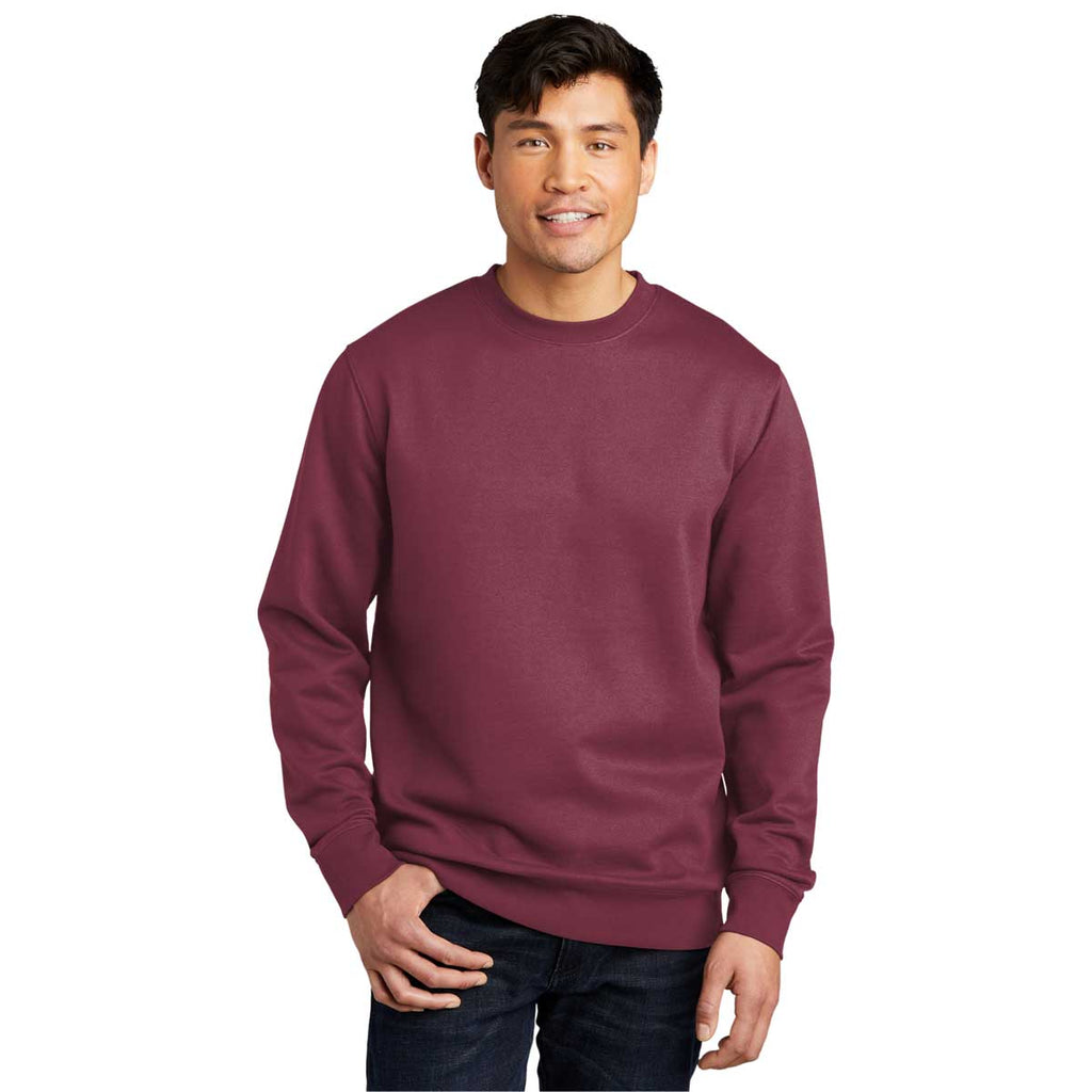 District Men's Plum V.I.T. Fleece Crew