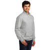 District Men's Light Heather Grey V.I.T. Fleece Quarter Zip