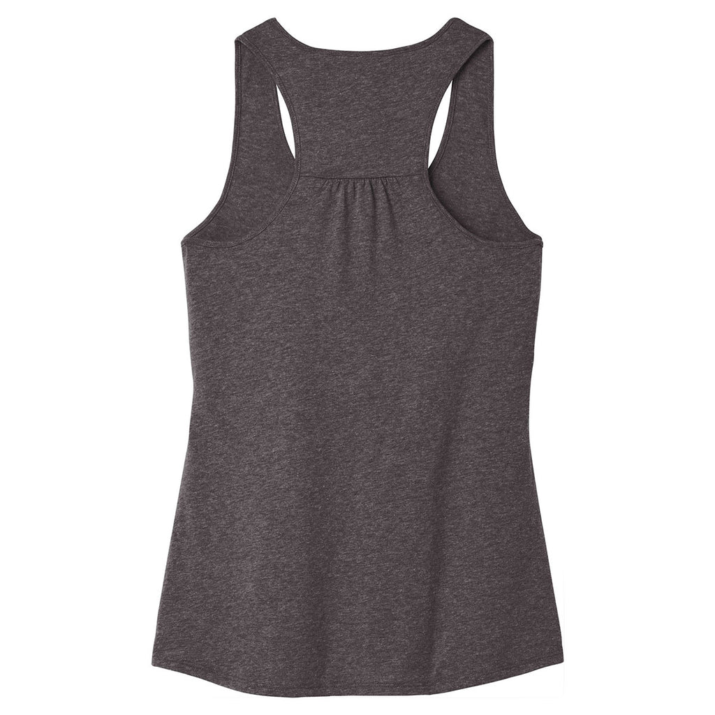 District Women's Heathered Charcoal V.I.T. Gathered Back Tank