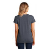 District Women's Heathered Navy Re-Tee V-Neck