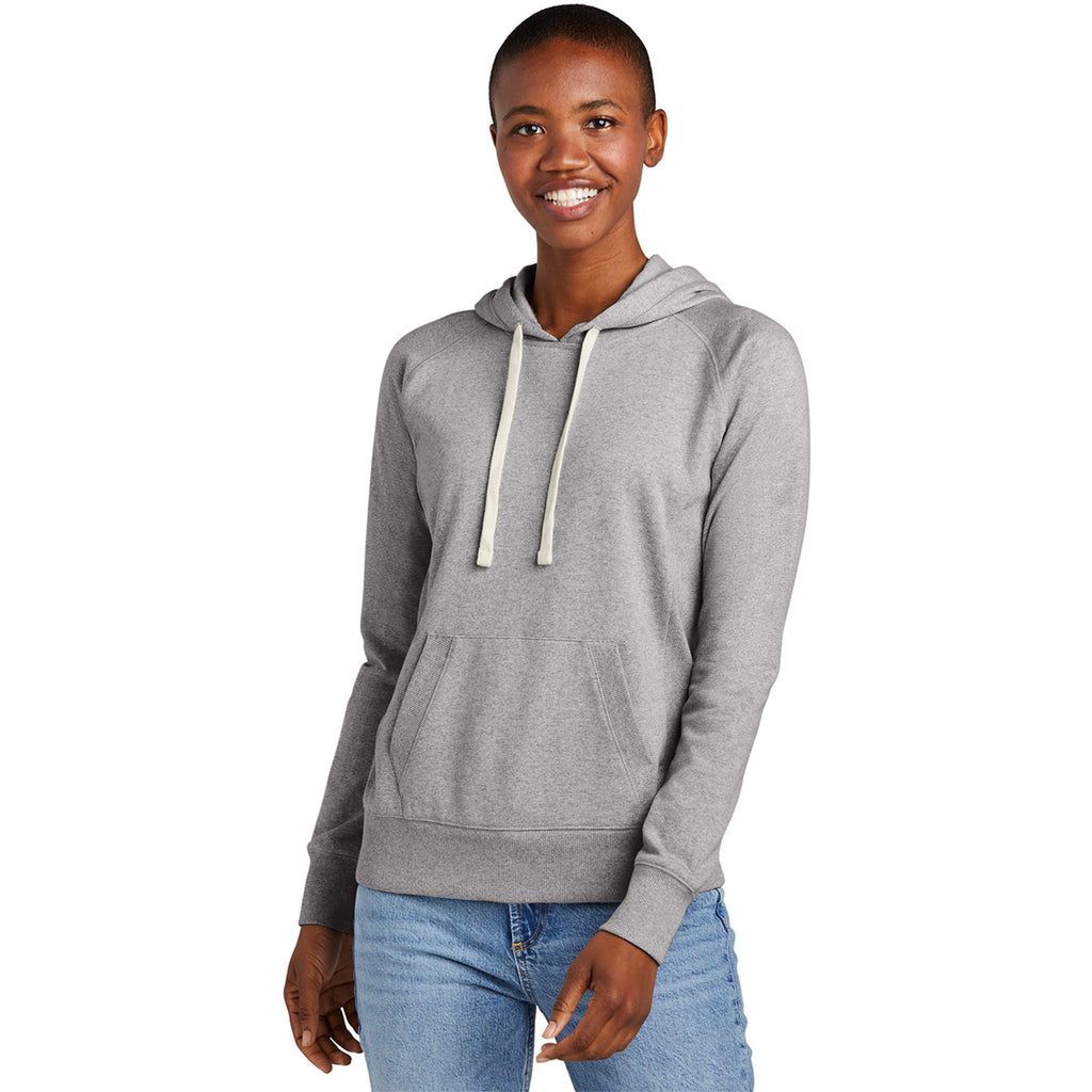 District Women's Light Heather Grey Re-Fleece Hoodie