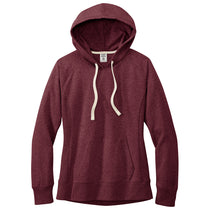 District Women's Maroon Heather Re-Fleece Hoodie