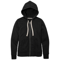 District Women's Black Re-Fleece Full-Zip Hoodie