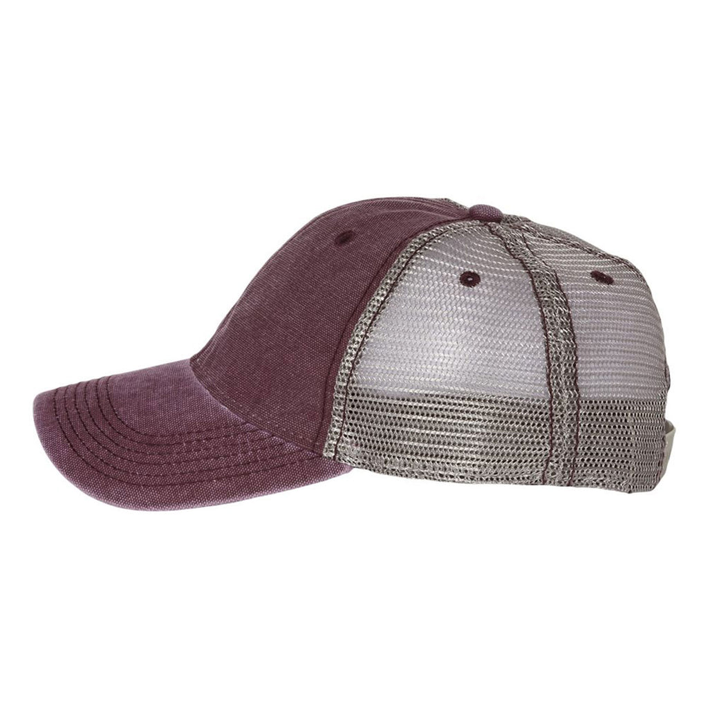 Legacy Burgundy/Grey Dashboard Trucker Cap