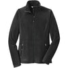 Eddie Bauer Women's Black Full-Zip Microfleece Jacket