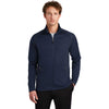 Eddie Bauer Men's River Blue Smooth Fleece Base Layer Full-Zip