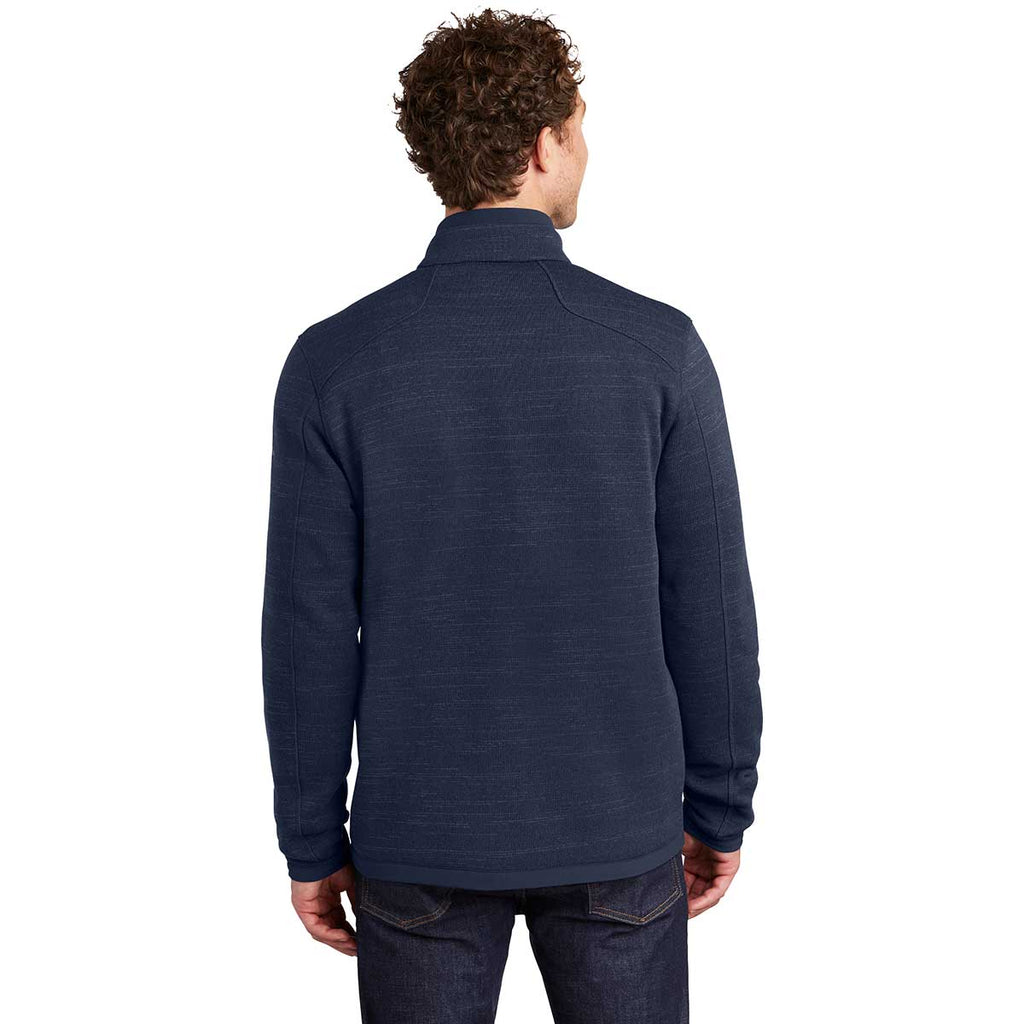 Eddie Bauer Men's River Blue Heather Sweater Fleece Full Zip