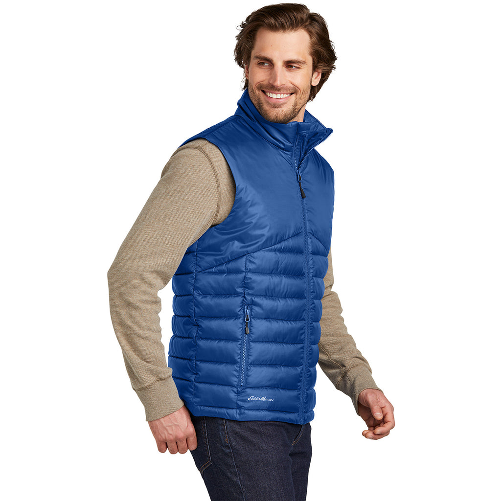 Eddie Bauer Men's Cobalt Blue Quilted Vest