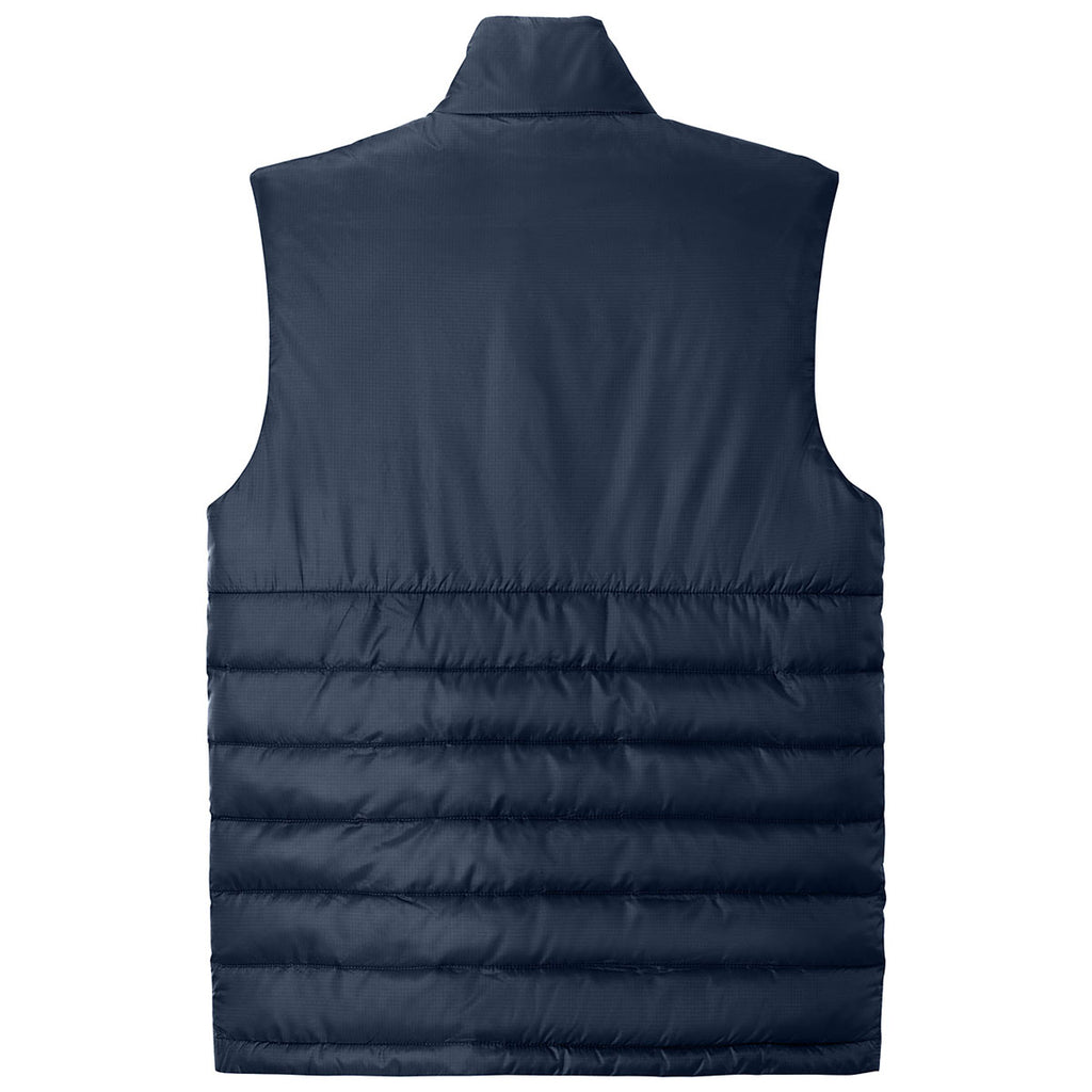 Eddie Bauer Men's River Blue Navy Quilted Vest