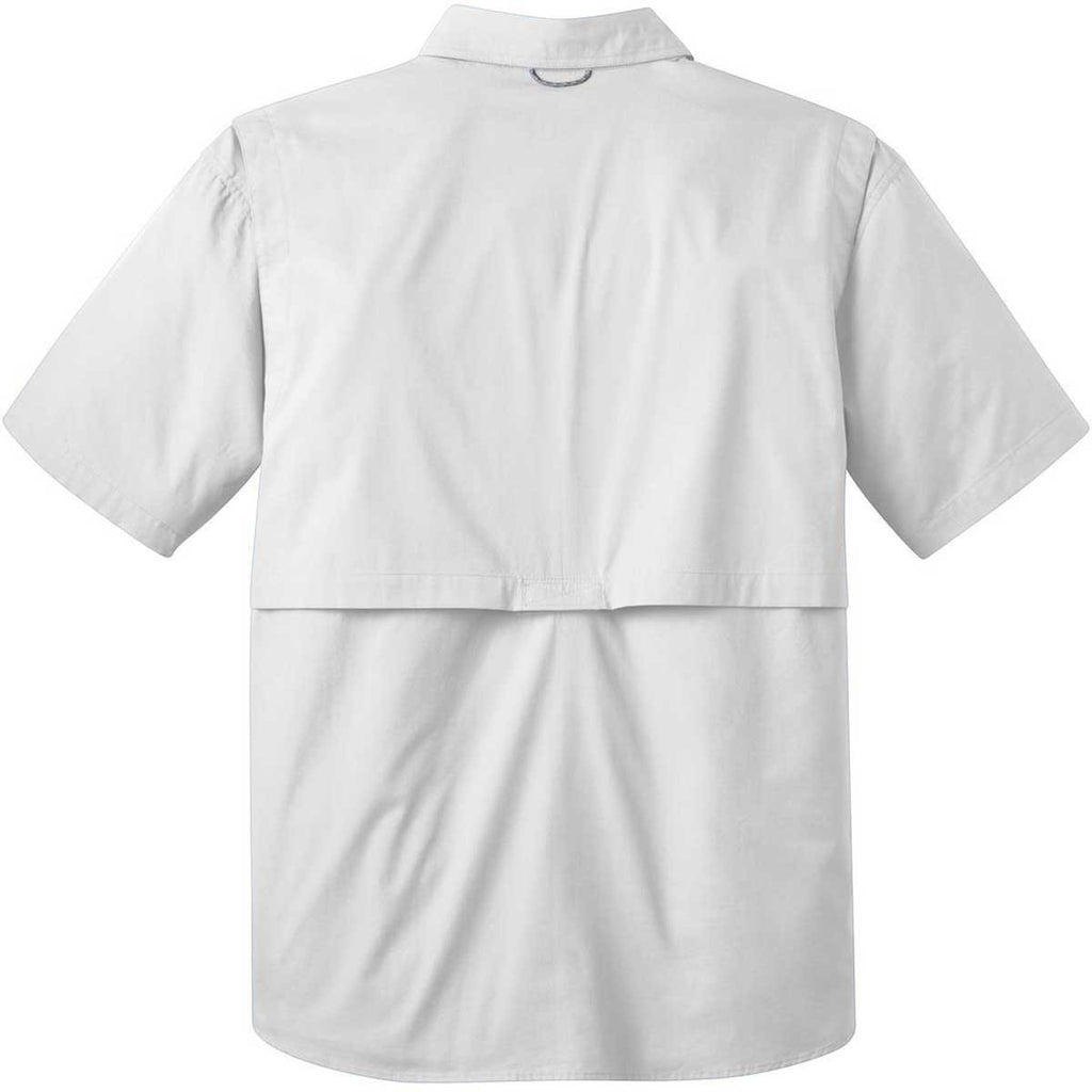 Eddie Bauer Men's White S/S Fishing Shirt