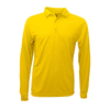 BAW Men's Gold Eco Cool Tek Long Sleeve Polo