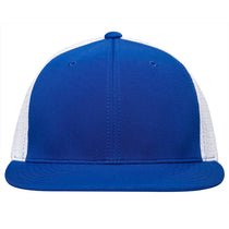 Pacific Headwear Royal/White/Royal Premium M2 Performance Trucker FlexFit Cap