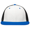 Pacific Headwear White/Black/Royal Premium M2 Performance Trucker FlexFit Cap