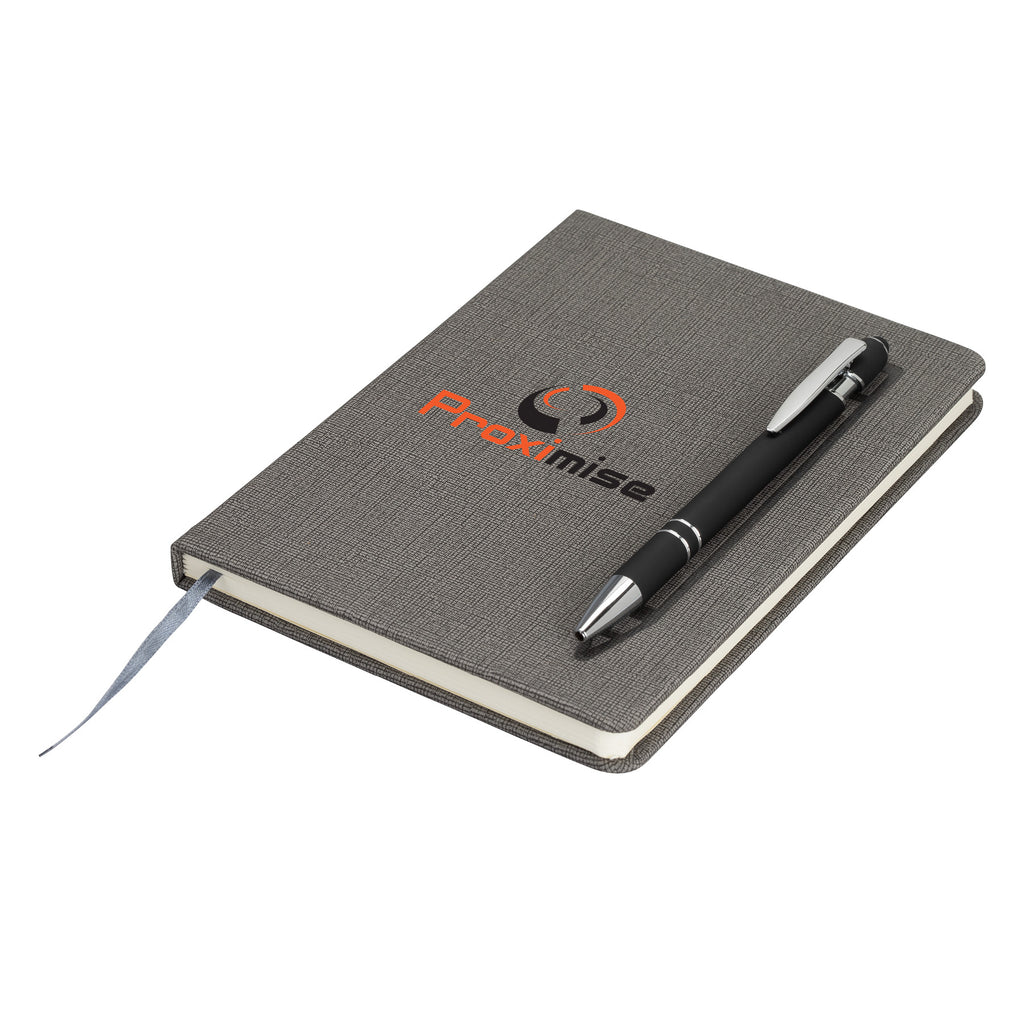 Logomark Grey Manhatten Gift Set w/ Magnetic Journal and Pen