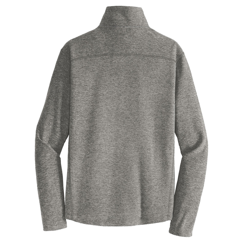 Port Authority Men's Pearl Grey Heather Microfleece 1/2-Zip Pullover