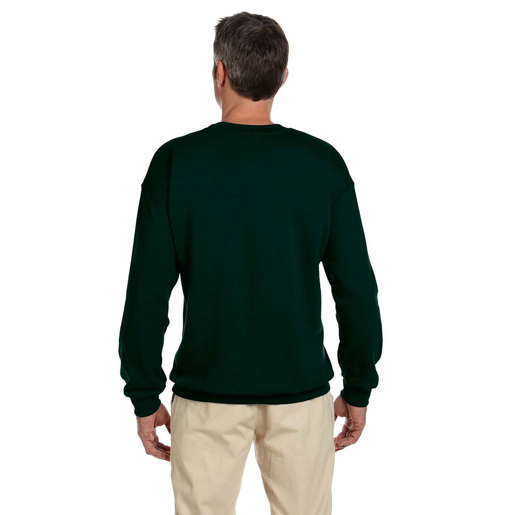 Hanes Men's Deep Forest 9.7 oz. Ultimate Cotton 90/10 Fleece Crew