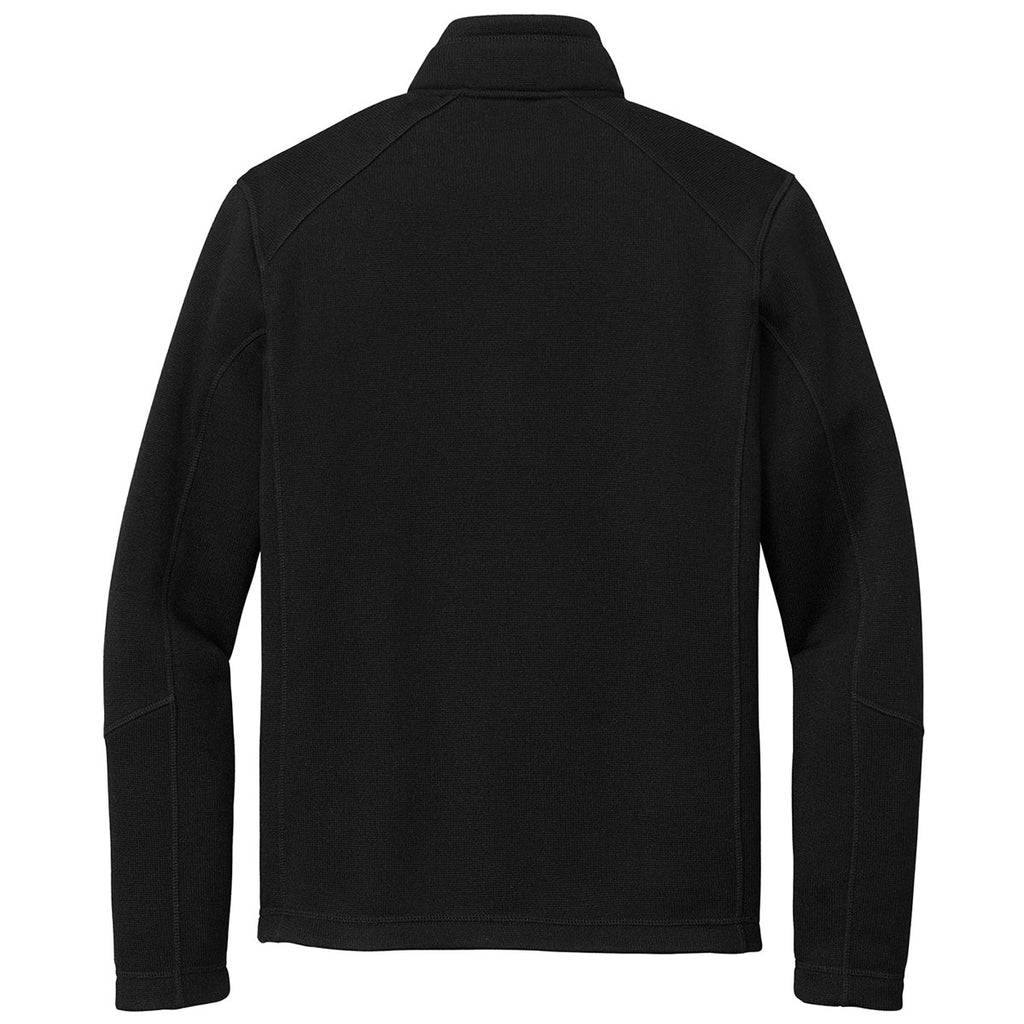 Port Authority Men's Deep Black Arc Sweater Fleece 1/4 Zip