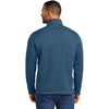 Port Authority Men's Insignia Blue Heather Arc Sweater Fleece 1/4 Zip