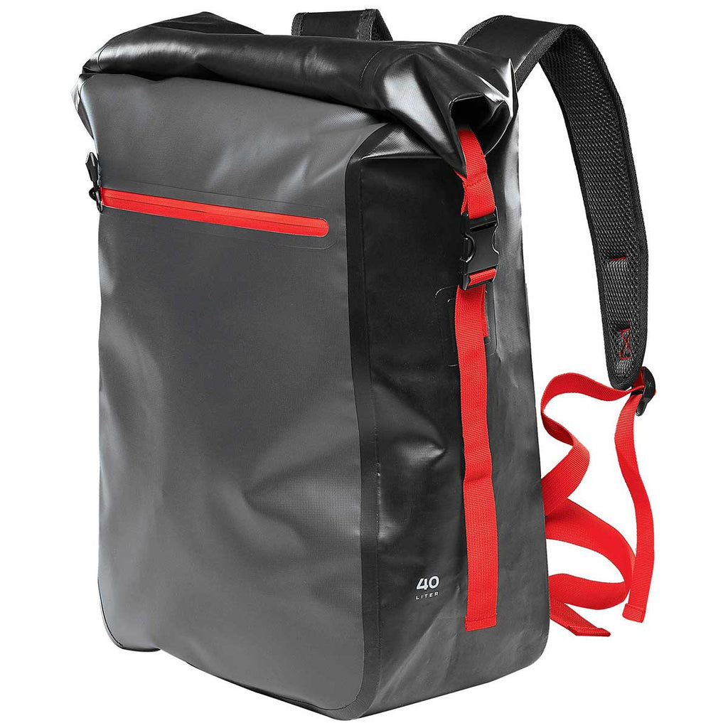 Stormtech Black/Graphite/Bright Red Kemano Backpack