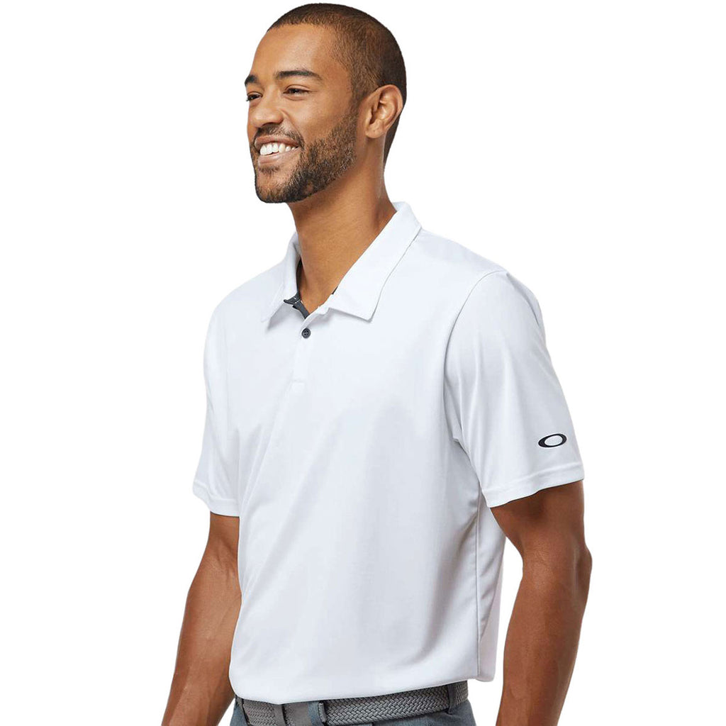 Oakley Men's White Team Issue Hydrolix Polo