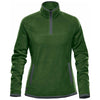 Stormtech Women's Garden Green/Graphite Shasta Tech Fleece Quarter Zip