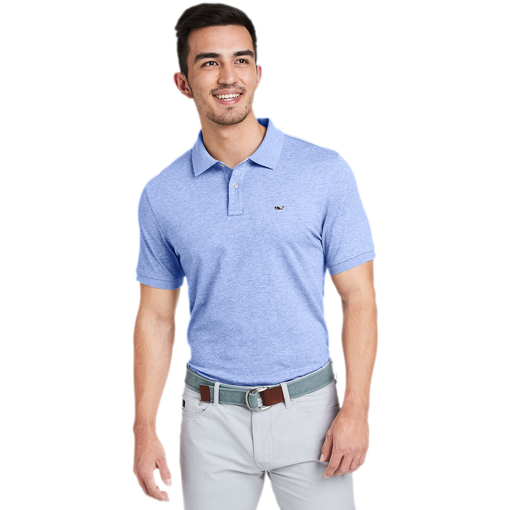 Vineyard Vines Men's Tide Blue Edgartown Pique Polo