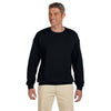 Gildan Unisex Black Heavy Blend 50/50 Fleece Crew