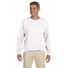 Gildan Unisex White Heavy Blend 50/50 Fleece Crew