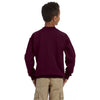 Gildan Youth Maroon Heavy Blend 8 oz. 50/50 Fleece Crew