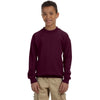 Gildan Youth Maroon Heavy Blend 8 oz. 50/50 Fleece Crew