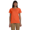 Gildan Women's Orange Ultra Cotton 6 oz. T-Shirt