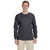 Gildan Men's Charcoal Ultra Cotton Long Sleeve T-Shirt