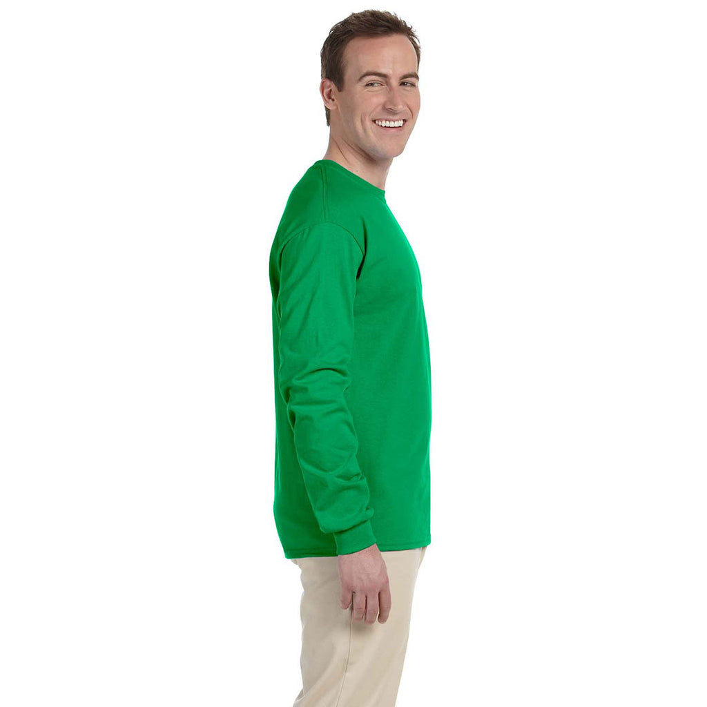 Gildan Men's Irish Green Ultra Cotton Long Sleeve T-Shirt