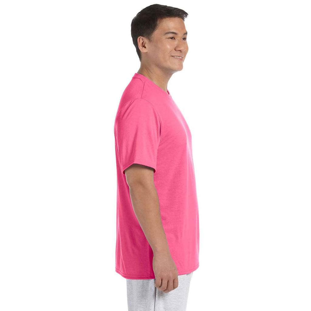 Gildan Men's Safety Pink Performance T-Shirt