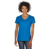 Gildan Women's Sapphire 5.3 oz. V-Neck T-Shirt