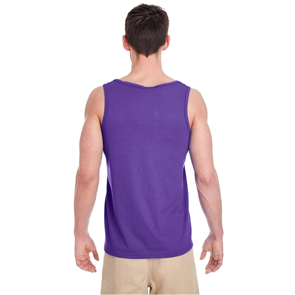 Gildan Men's Purple Heavy Cotton 5.3 oz. Tank